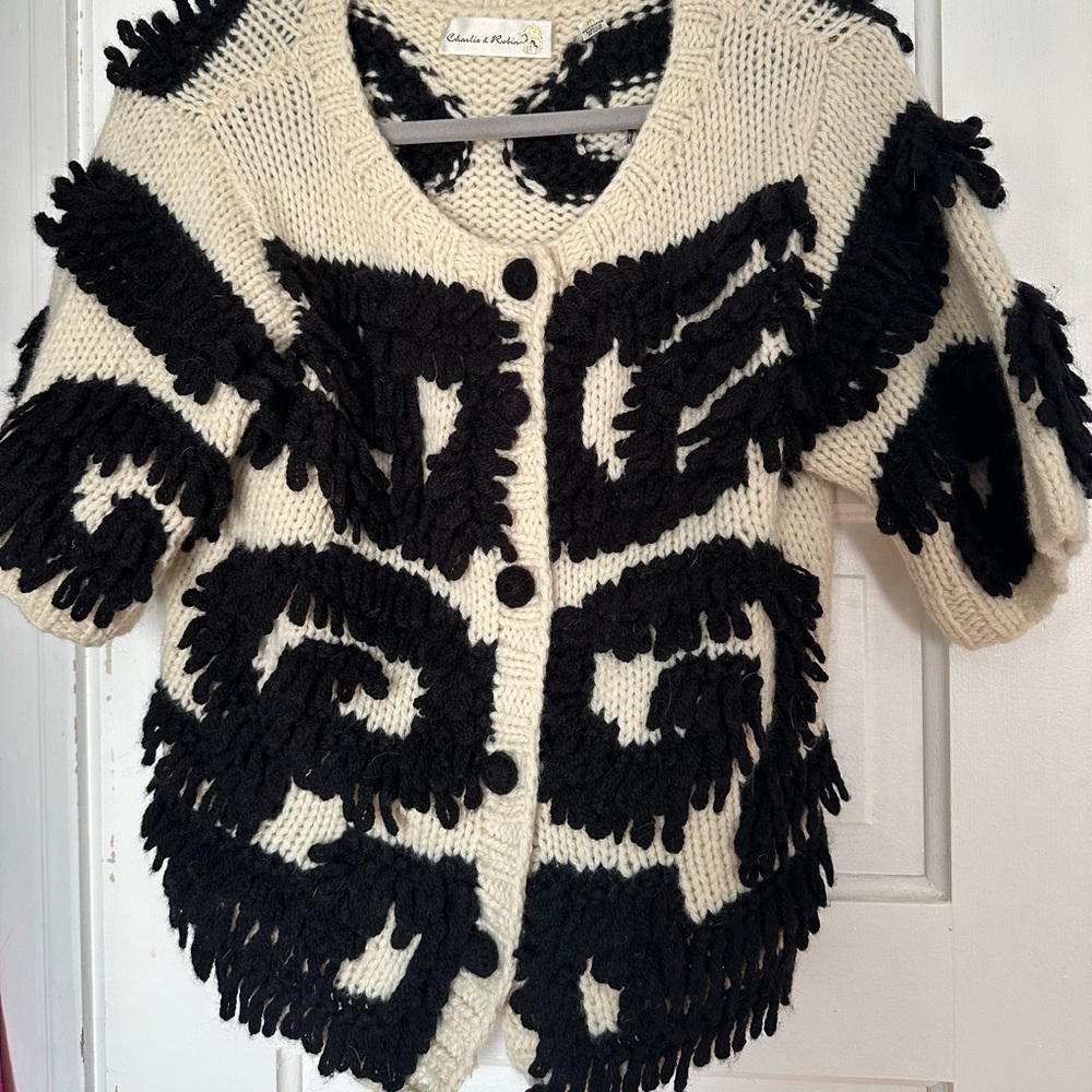 Anthropologie, Charlie and Robin button front sweater.